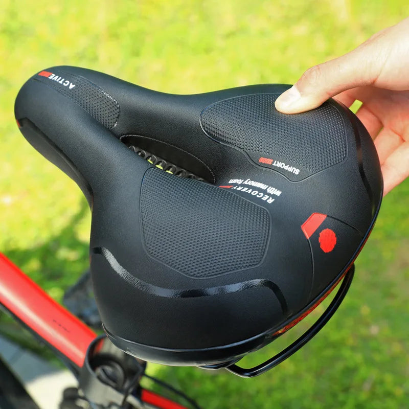 Hollow Breathable Bicycle Saddle Men Women MTB Road Bike Saddle Shock