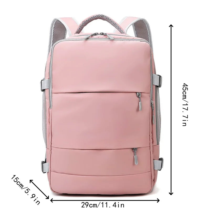 Casual Travel Backpack Women Large Capacity Waterproof Anti-Theft