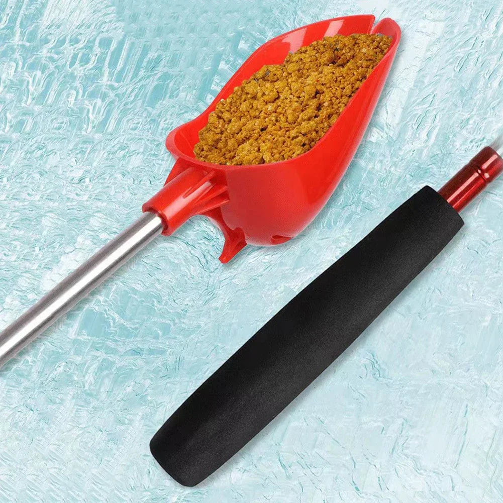 Bait Throwing Spoons Retractable Fish Bait Casting Scoop Lightweight