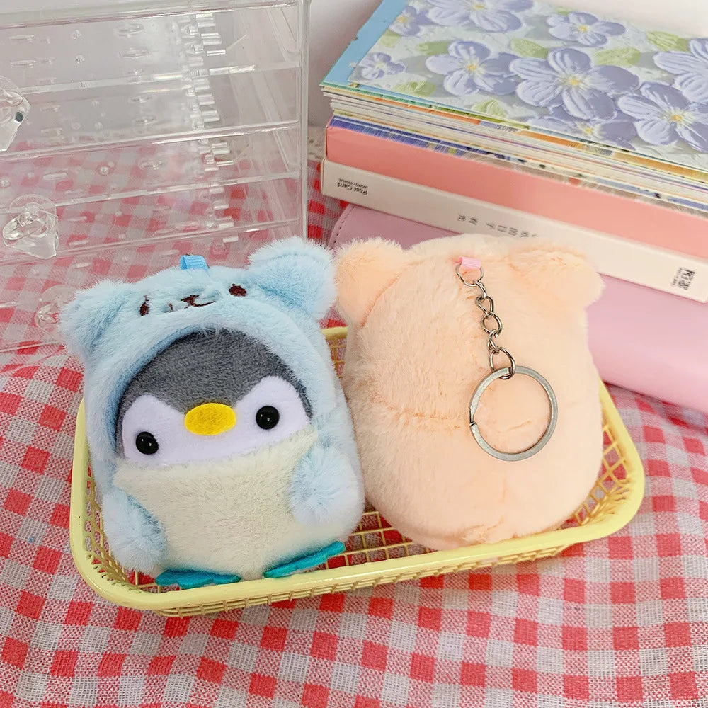 Cute Penguin Doll Key Chain Girl Cartoon Car Creative Plush Key Chain