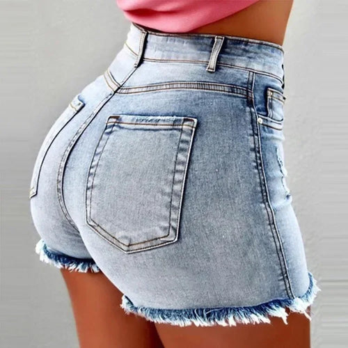 High Waist Hot Pants Women's Jeans Available in Multiple Colors