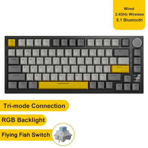 Ajazz AK820/AK820Pro Gaming Mechanical Keyboard Bluetooth