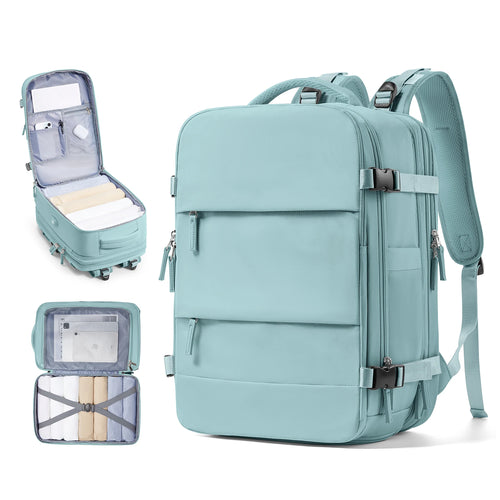 Men Business Travel Backpack Expandable USB Bag, Business Waterproof