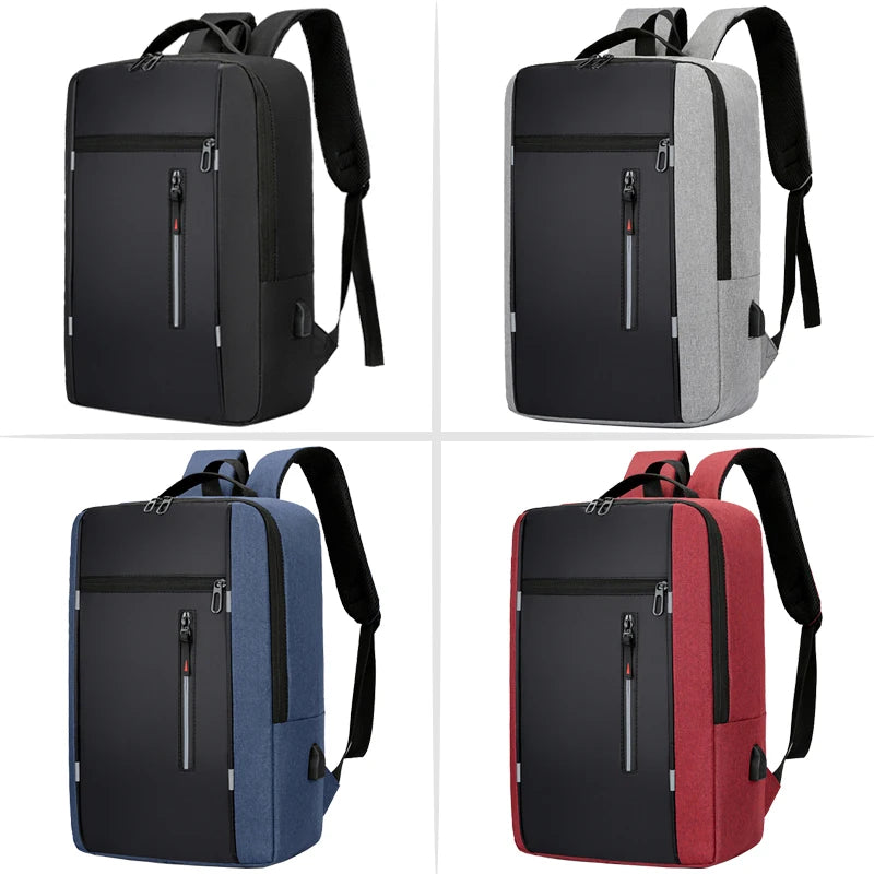 Waterproof Business Backpack Men USB School Backpacks 15.6 Inch Laptop
