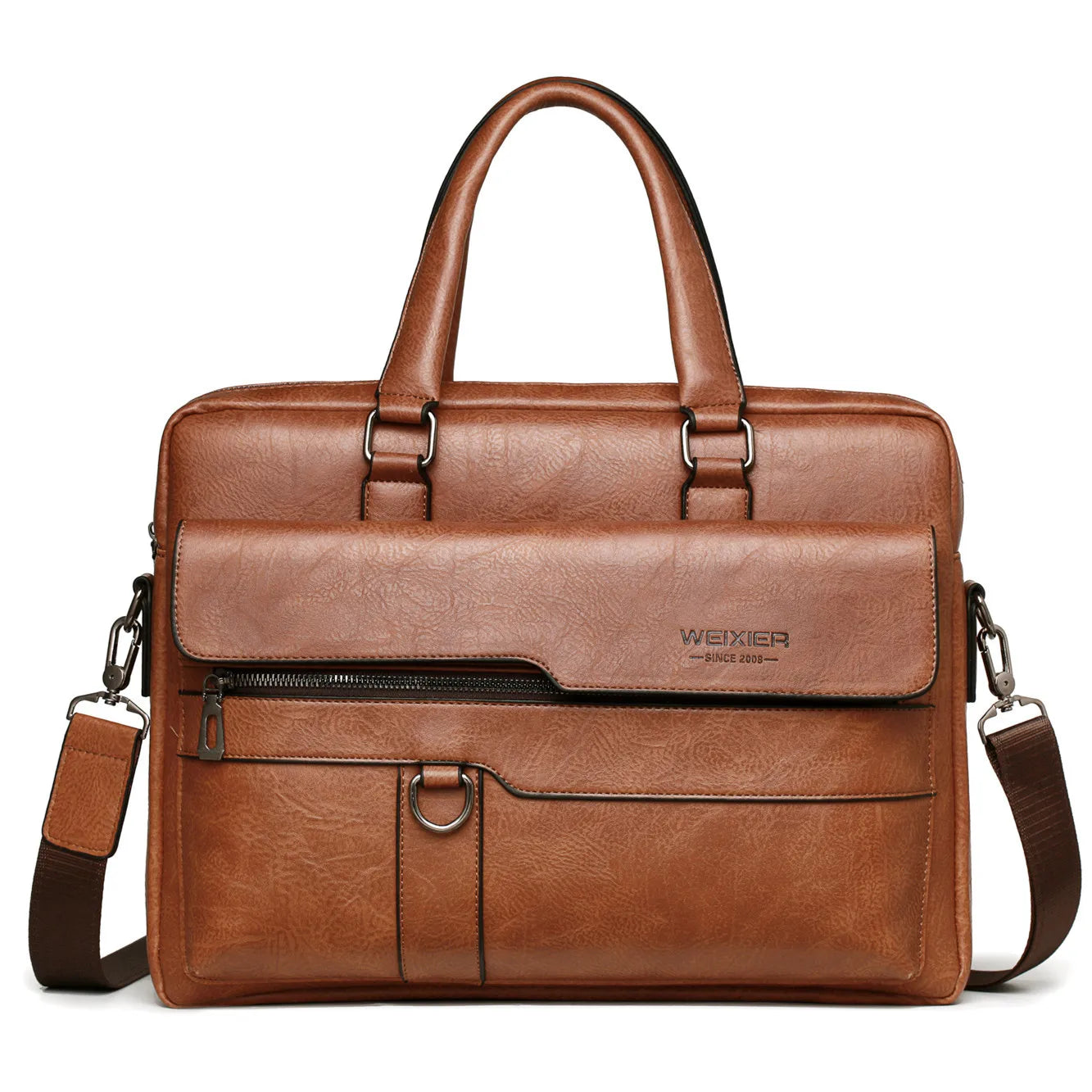 2023 Men Briefcase Bag High Quality Business Famous Brand PU Leather