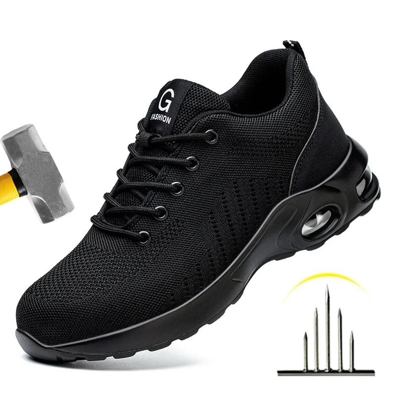 New Styles Men Safety Boots With Steel Toe Cap Anti-smash Work