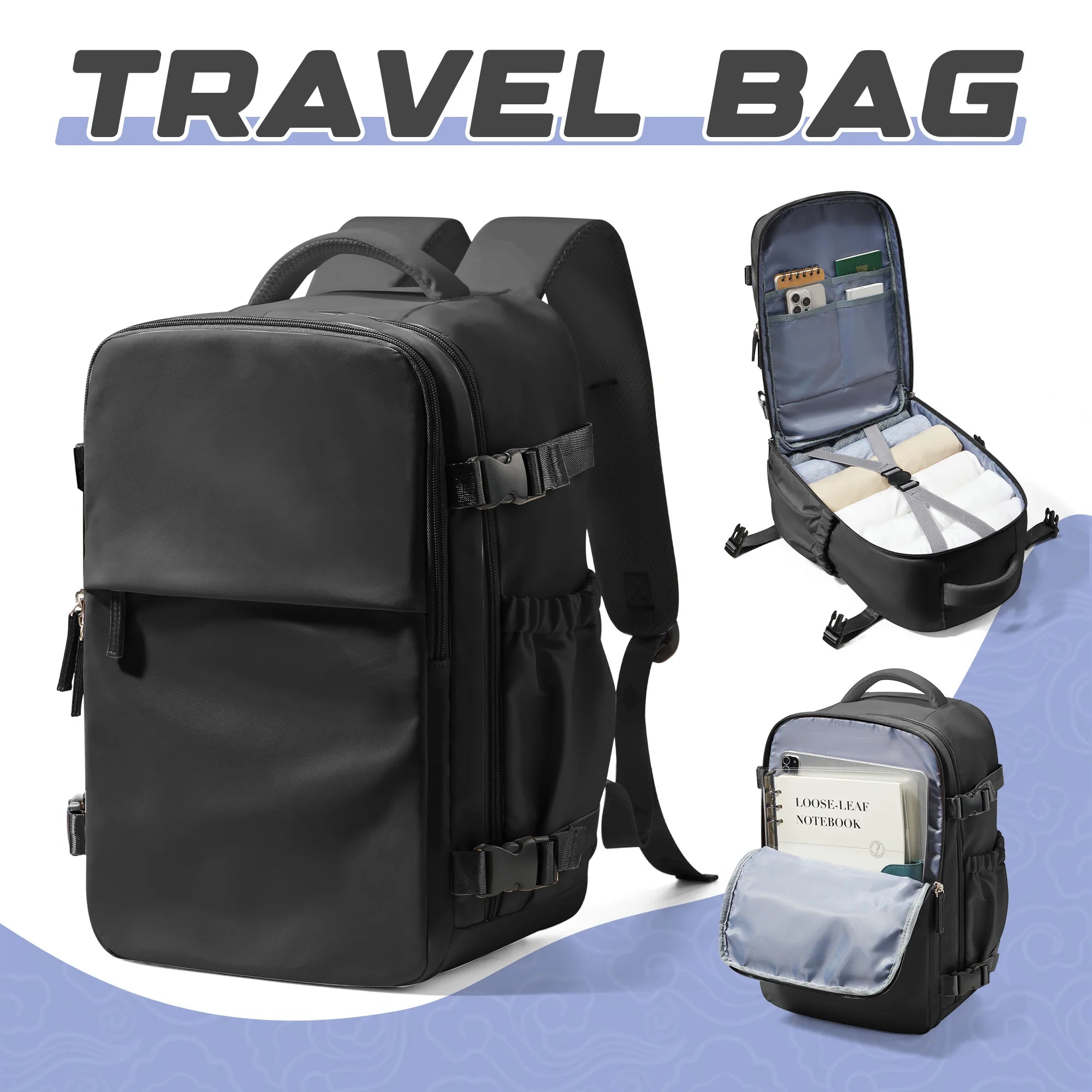 Cabin Backpack Travel 40x20x25 Ryanair Carry on Backpack for Man Women