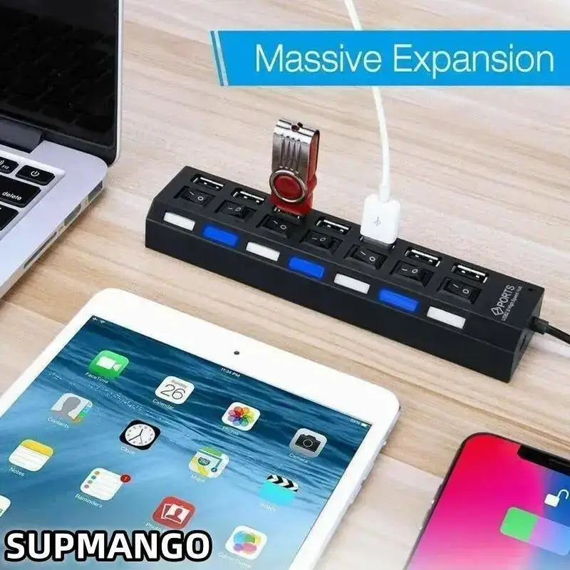 USB Hub Hub USB Adapter Multi Ports Use Power Adapter Extensor USB 2.0