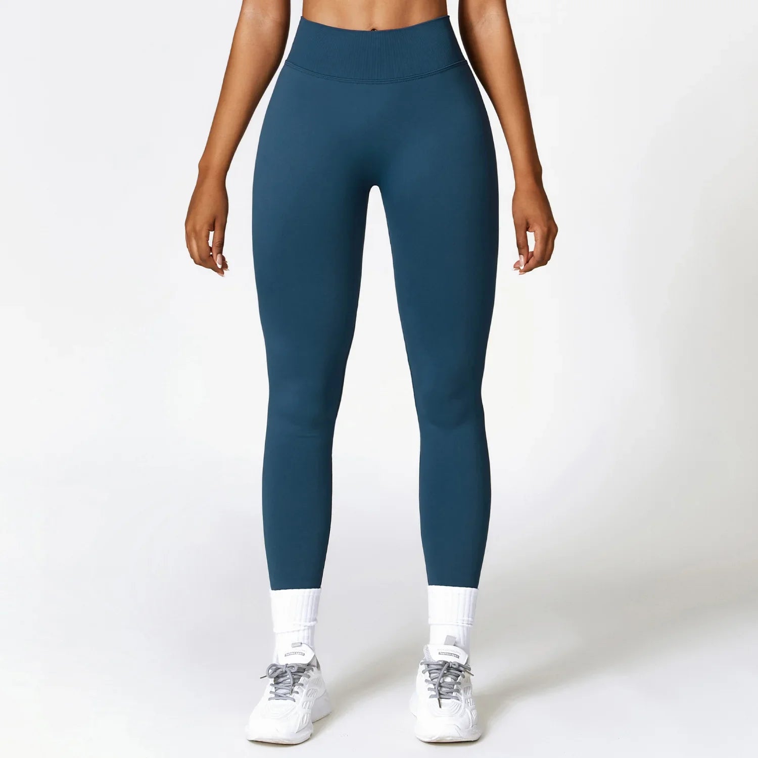 Women's V Back Sports Leggings Athletic Fitness Gym Yoga Pants Tights