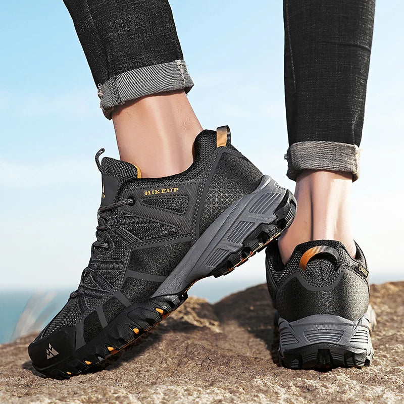 HIKEUP Men‘s Hiking Shoes Trekking Sneakers For Men Mountain Climbing