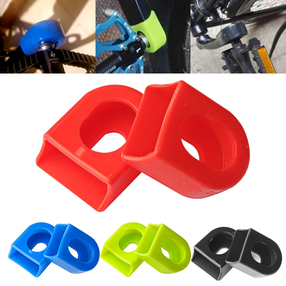 Bicycle Silicone Crank Cover Protector Silicone Sleeve Pedal Crankset