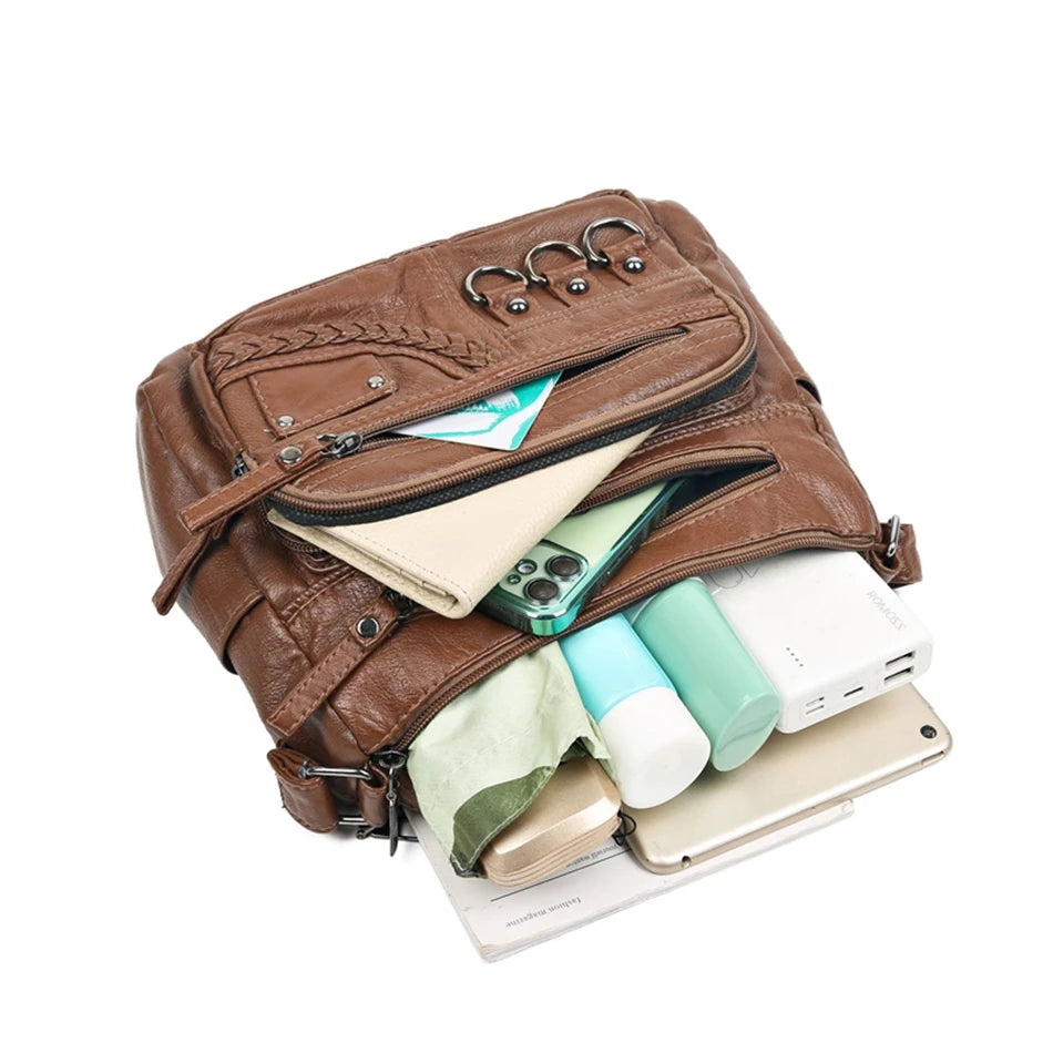 Vintage Pu Leather Luxury Purses and Handbags 2023 High Quality