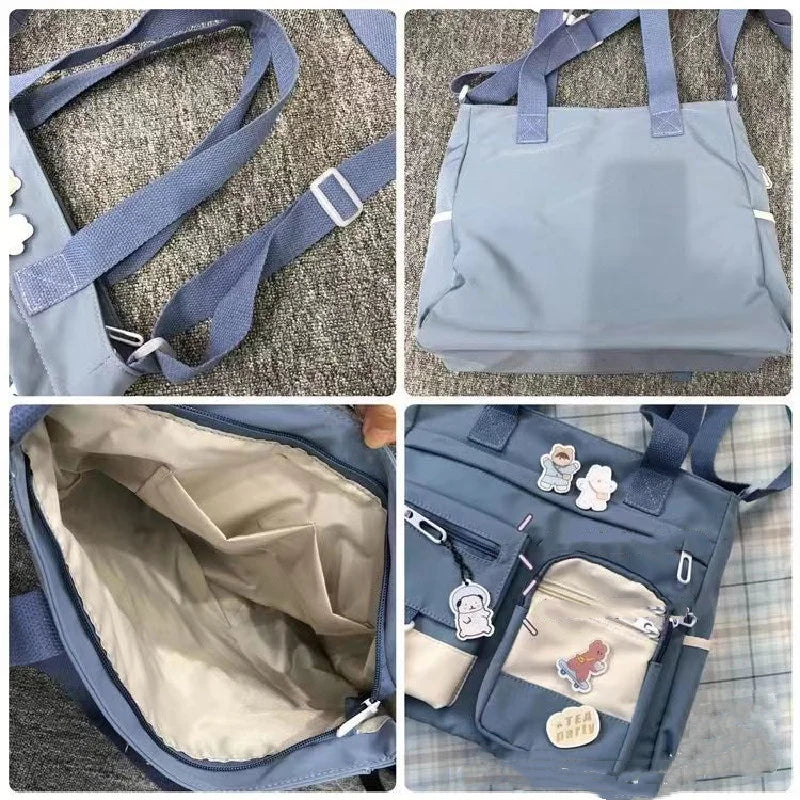 Waterproof Canvas Women Handbags Shoulder Bag Nylon Ladies Messenger