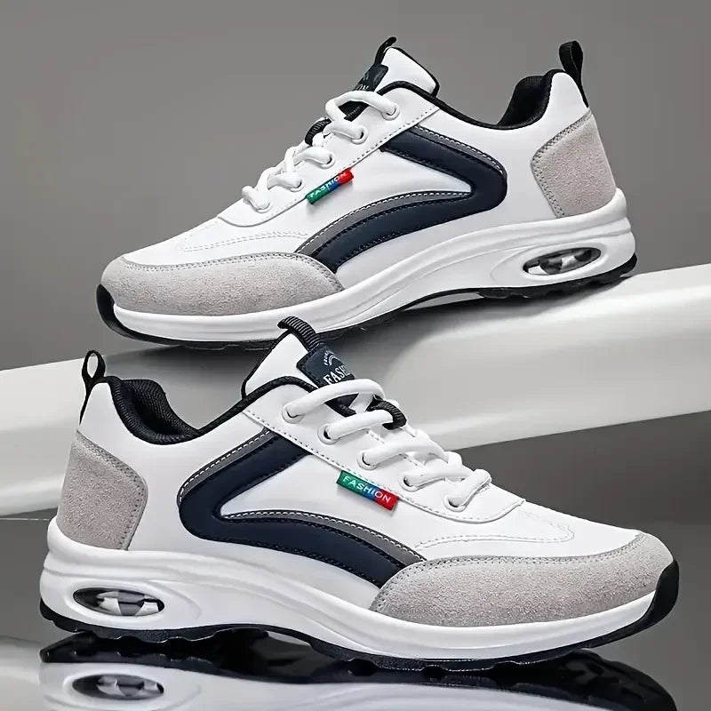 Trendy Men’s Indoor Height Increase Running Shoes Anti-Slip Rubber
