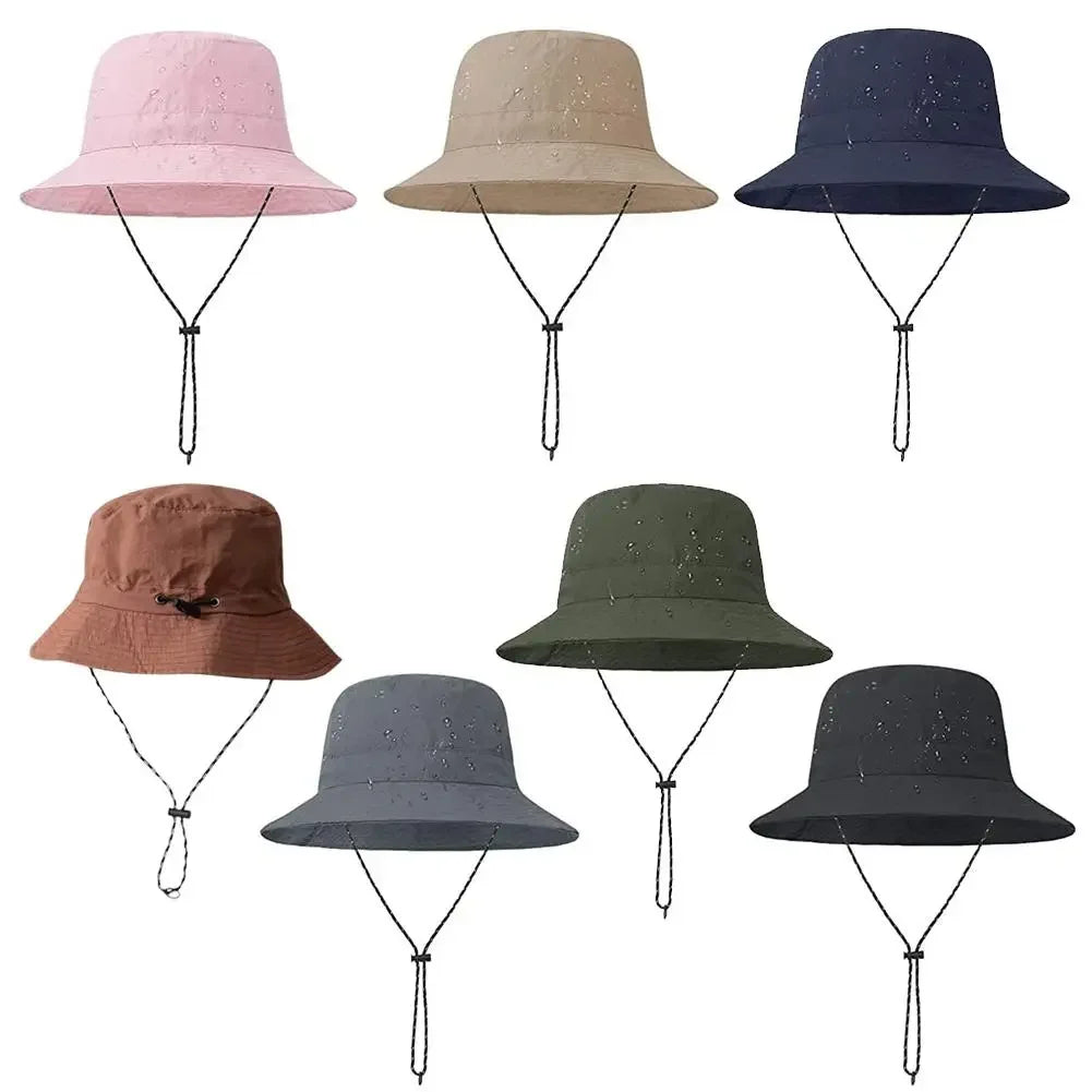 Waterproof Fisherman Hat Women Summer Sun Anti-UV Protection Camping