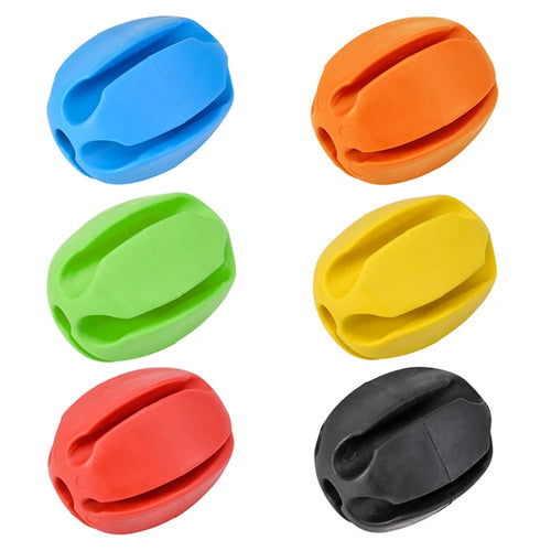 6 PCS Silicone Fishing Rod Holder Ball Straps 5 Hole Lightweight