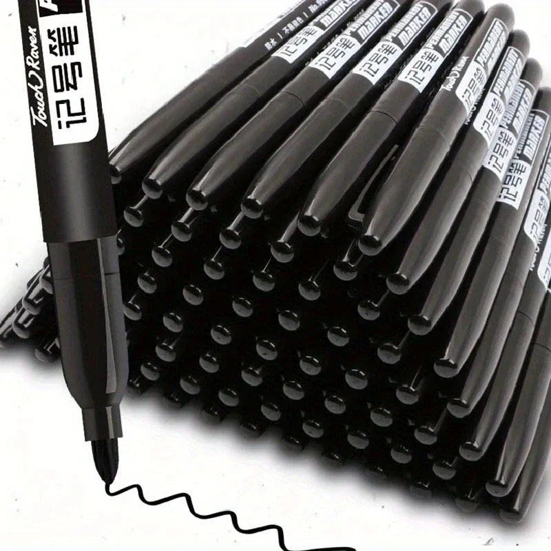 6 Pcs/Set Permanent Art Marker Pen Fine Point Waterproof Ink Thin Nib