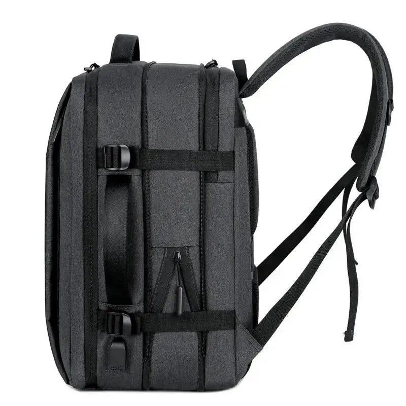 Classic Travel Backpack Men Business Backpack School Expandable USB