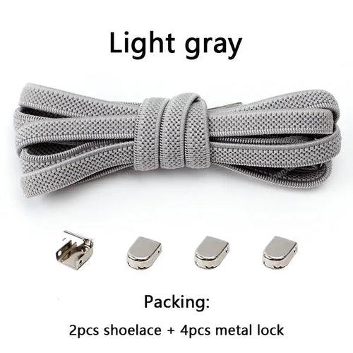 No tie Shoe laces Elastic laces Sneakers Flat Shoelaces without ties