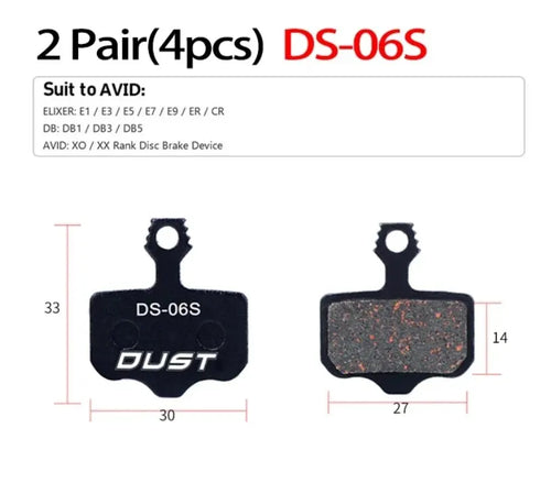 2 Pair (4pcs) MTB Bicycle Hydraulic Disc Ceramics Brake Pads For B01s