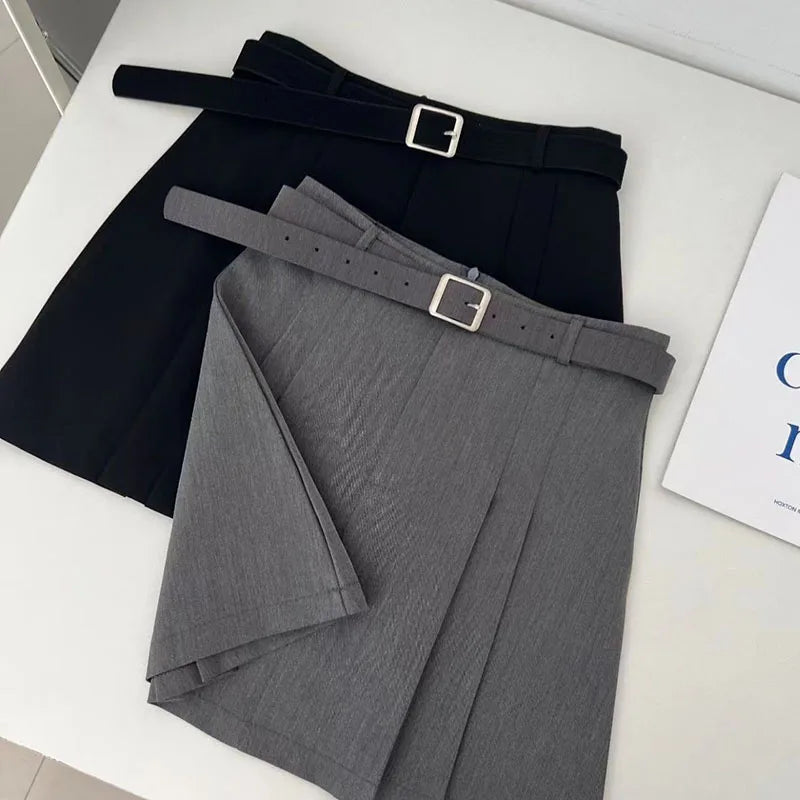 Lucyever Preppy Style A-Line Skirt for Women Summer New High Waist