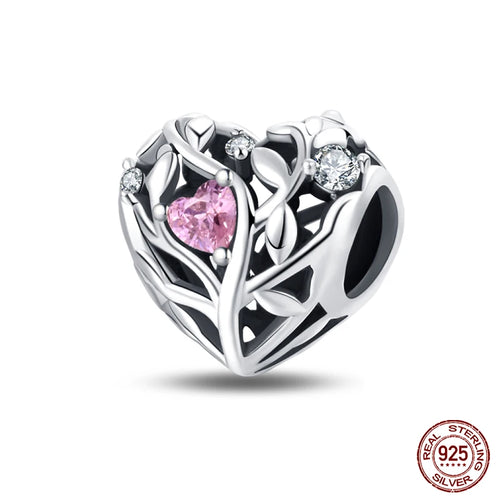 925 Sterling Silver Chameleon Luminous Firefly Butterfly Charms Beads