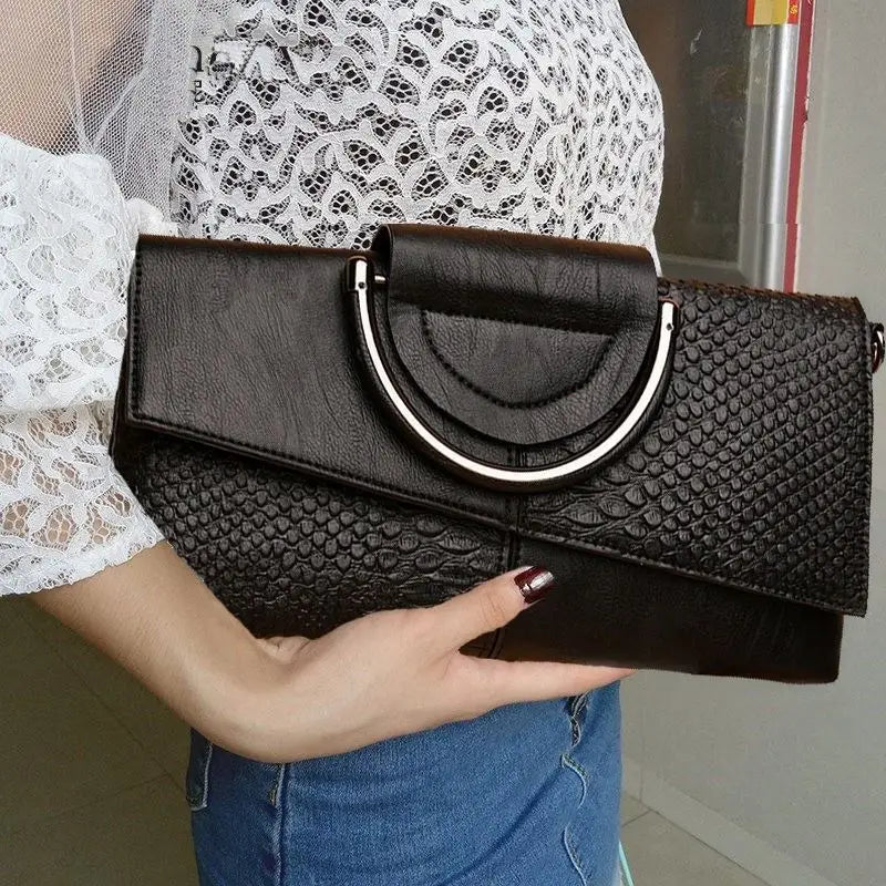 High Quality Soft PU Leather Handbag Women Luxury Purses Female Bag
