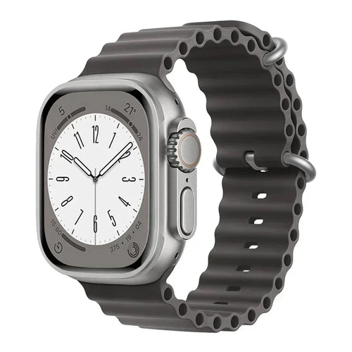 Silicone Ocean band for Apple Watch straps 45mm 46mm 40mm Ultra 2 49mm