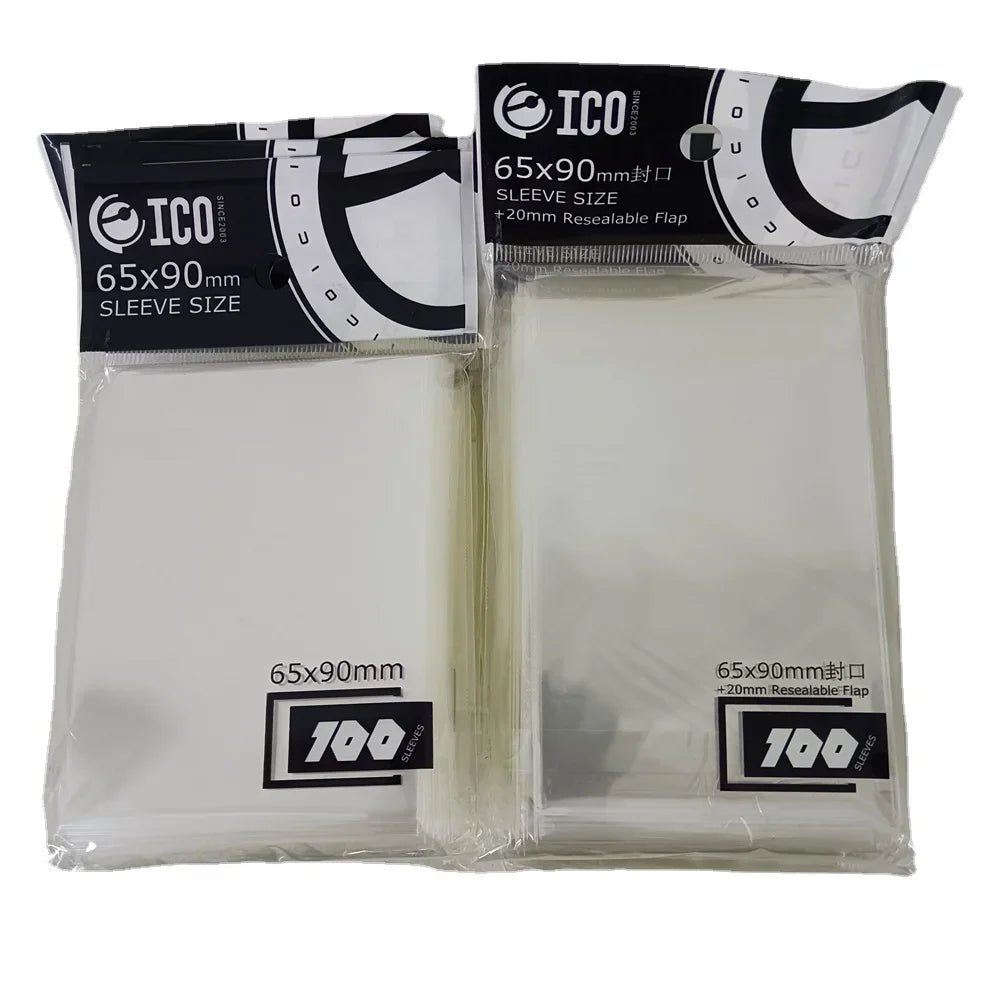 100Pcs 65X90mm Clear Card Sleeves TCG Trading Cards Protector Tarot