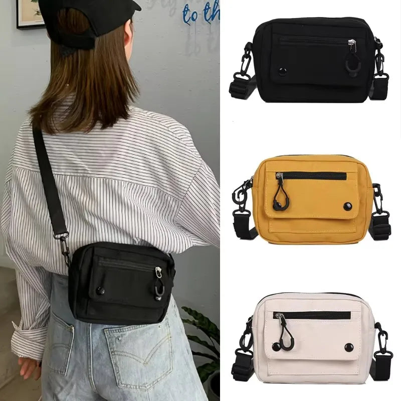 Women Canvas Handbags Korean Mini Student Bag Cell Phone Simple Small