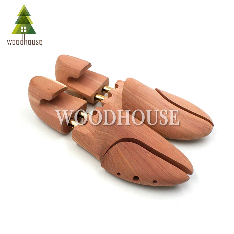 Men's and Women's Twin Tube Adjustable Red Cedar Shoe Tree Wood Shoe
