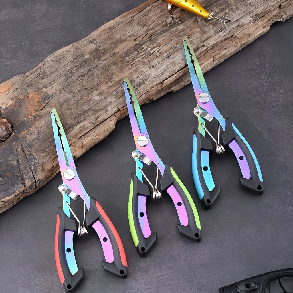 1pc Multi-functional Fishing Pliers, Stainless Steel Line Cutter,