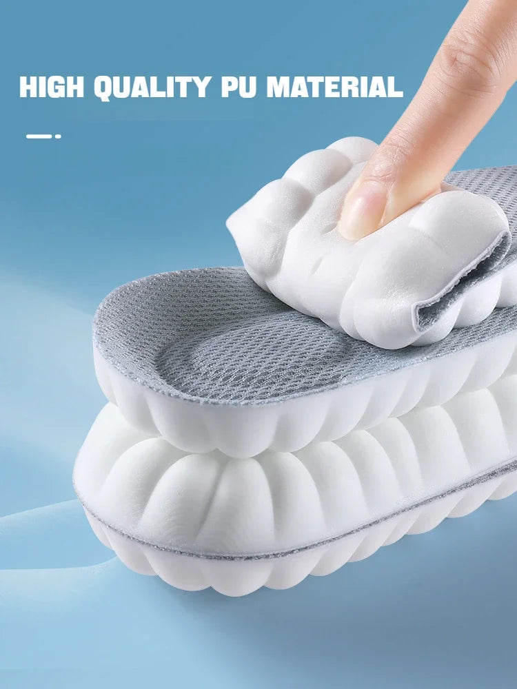 1Pair 4D Soft Shoes Insoles for Feet Plantar Fasciitis Insole Arch