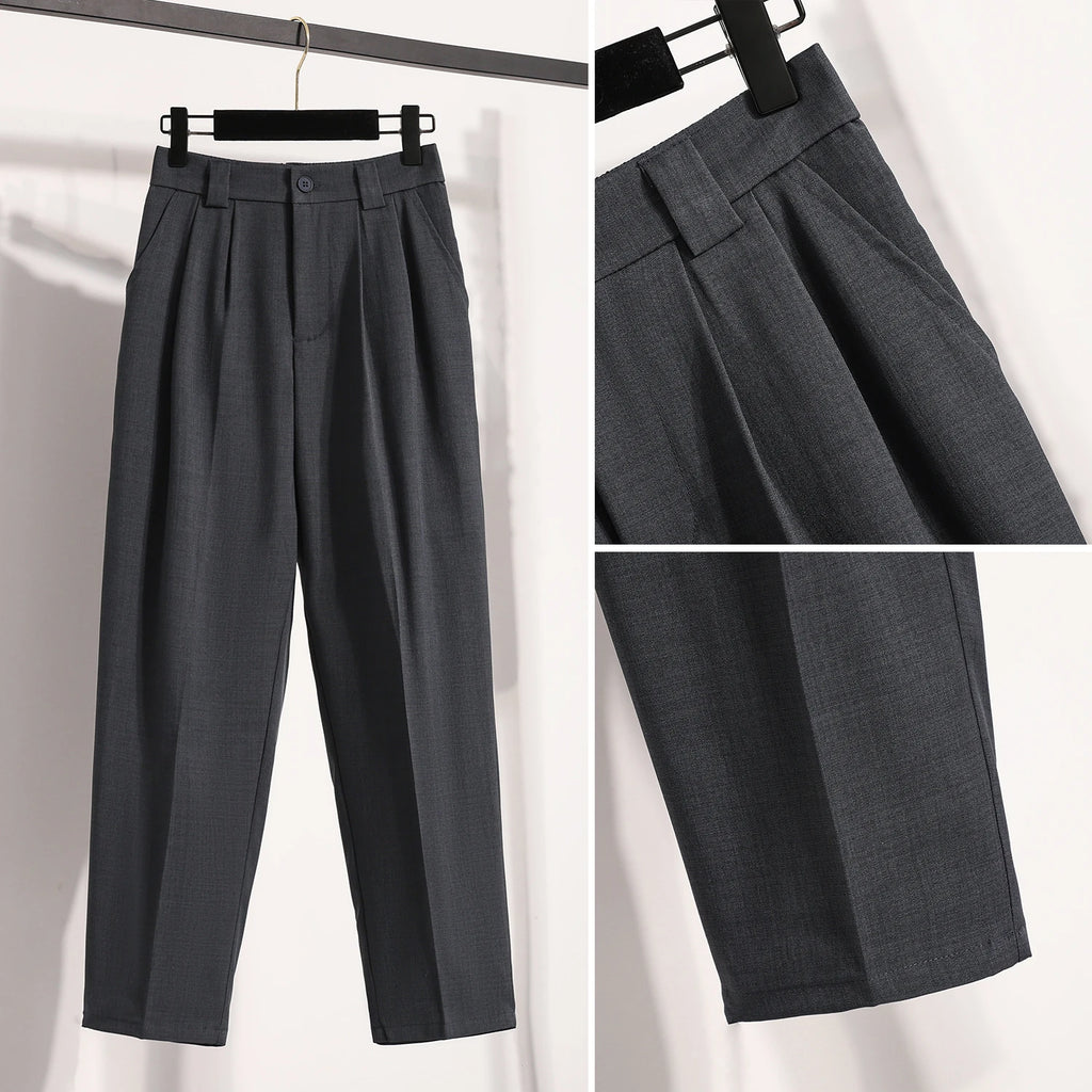 Plus Size Pants For Women Spring Summer 2025 New Korean Fashion High