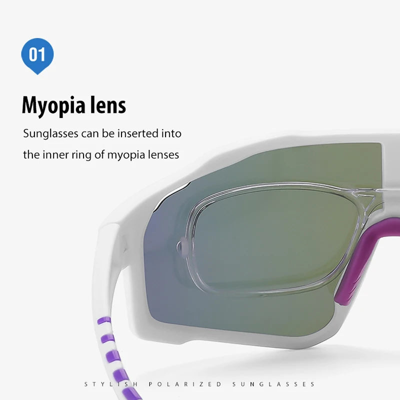 FLYING WAVES Cycling Sunglasses Men Women Polarized Outdoor Sports