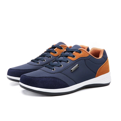 Leather Men Shoes Sneaker Trend Sports Running Breathable Men‘s