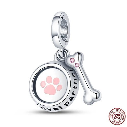 925 Sterling Silver Chameleon Luminous Firefly Butterfly Charms Beads