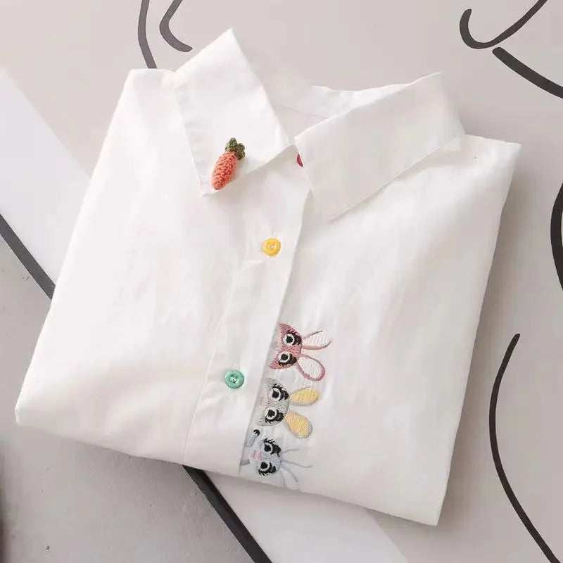 Women Spring Autumn Style Blouses Shirts Lady Casual Long Sleeve