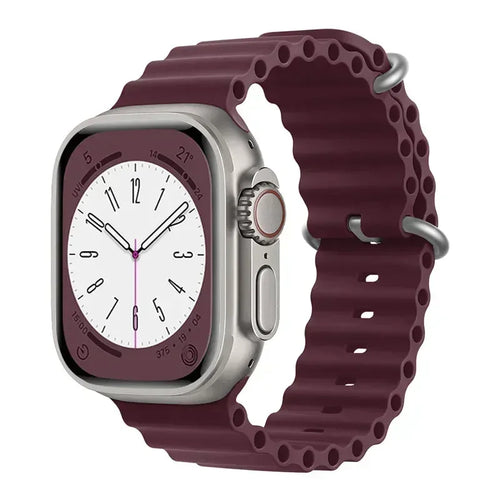 Silicone Ocean band for Apple Watch straps 45mm 46mm 40mm Ultra 2 49mm