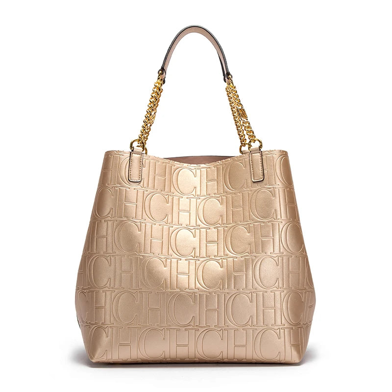 Fashionable Retro Women's New Solid Color Shoulder Bag Casual Large