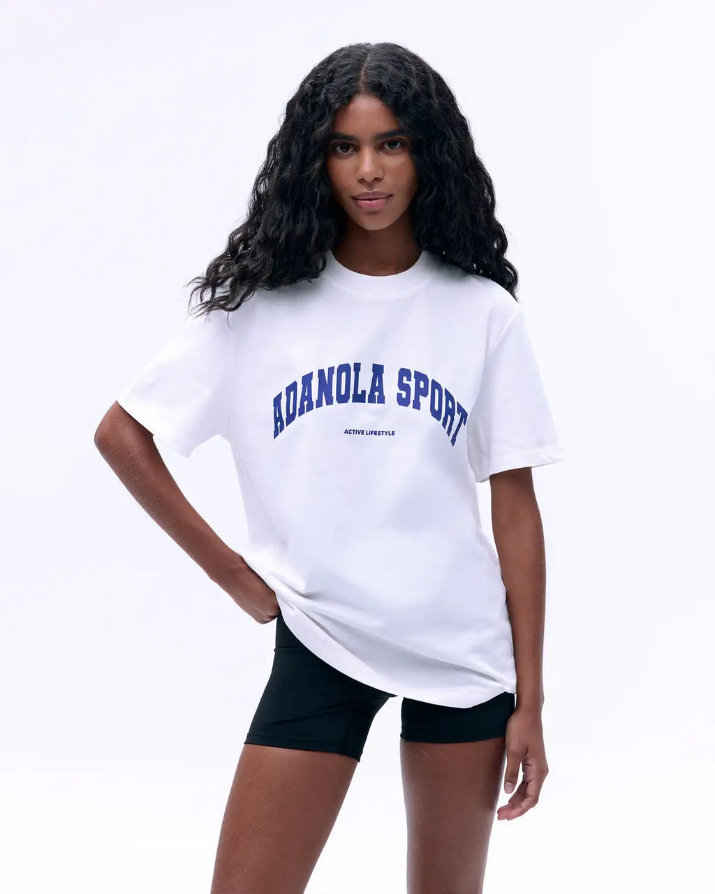 Summer Casual Sports Women's Men's T-shirt Trendy Brand Adanola Letter