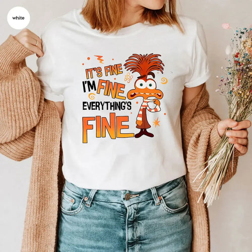 Anxiety Shirt Inside Out 2 T-Shirt Everything Is Fine Anxiety Inside