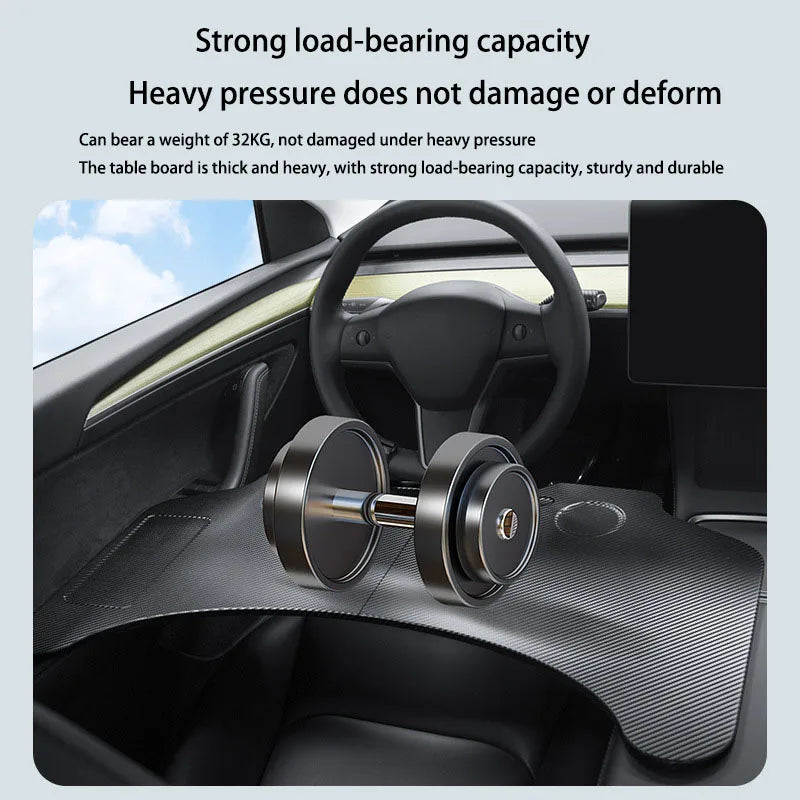 For Tray Table For Tesla Model 3/Y2017-2025Folding Car Steering Wheel