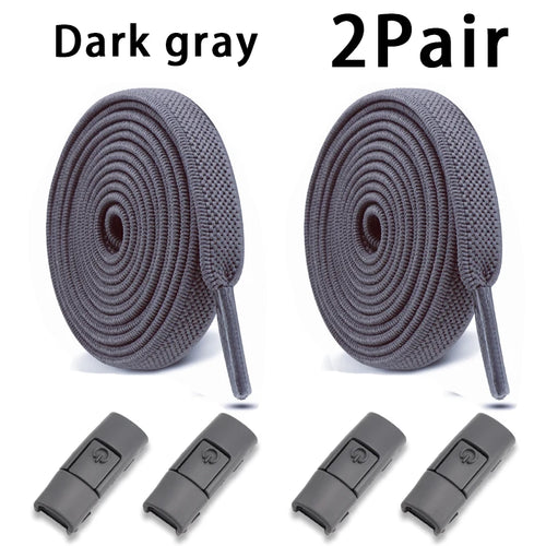 Elastic Laces Sneakers Tennis No Tie Shoe laces Lock Shoelaces without