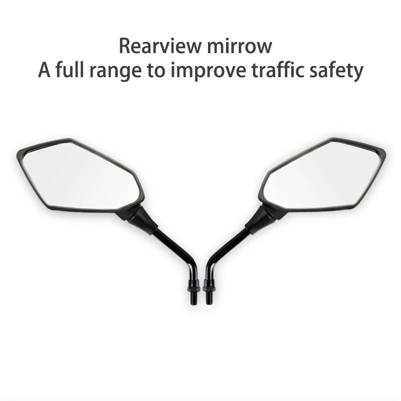 2Pcs/Pair Motorcycle Rearview Mirror Scooter E-Bike Rear View Mirrors