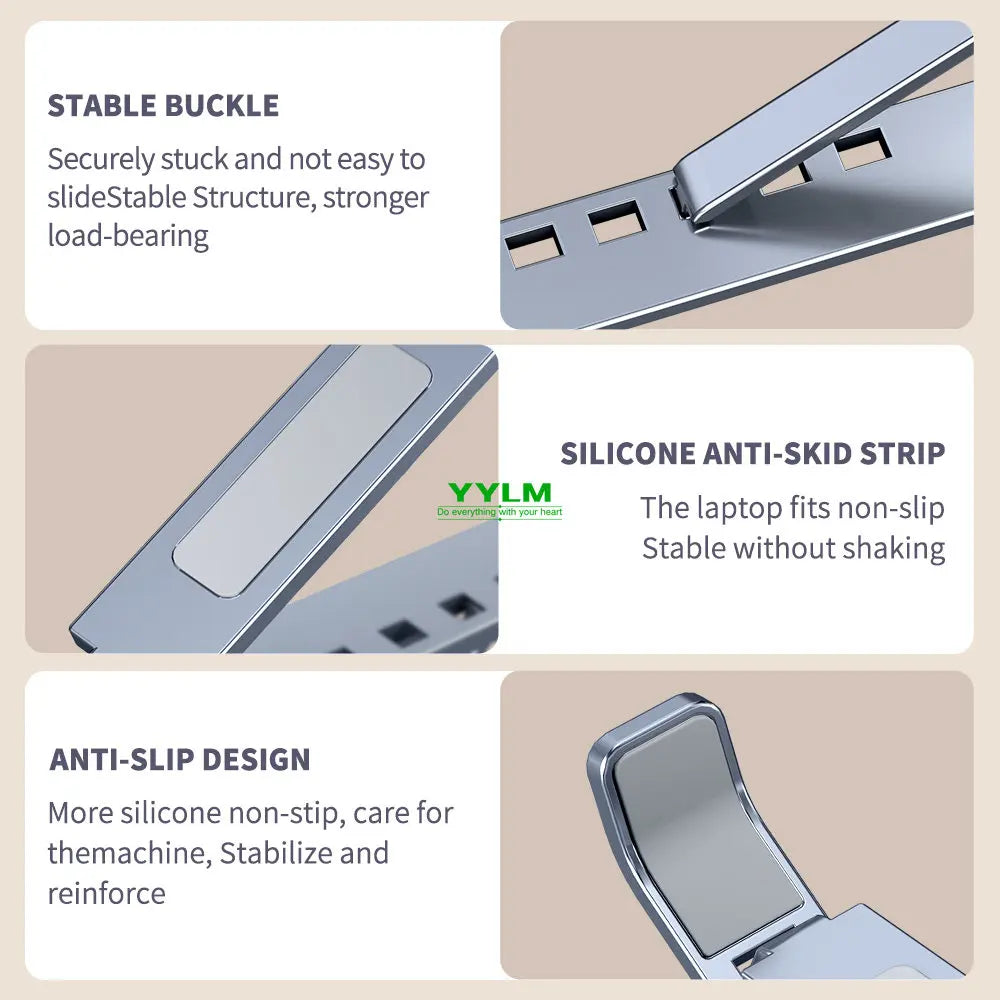 YYLM N8 Laptop Stand Aluminum for Macbook Adjustable Portable More