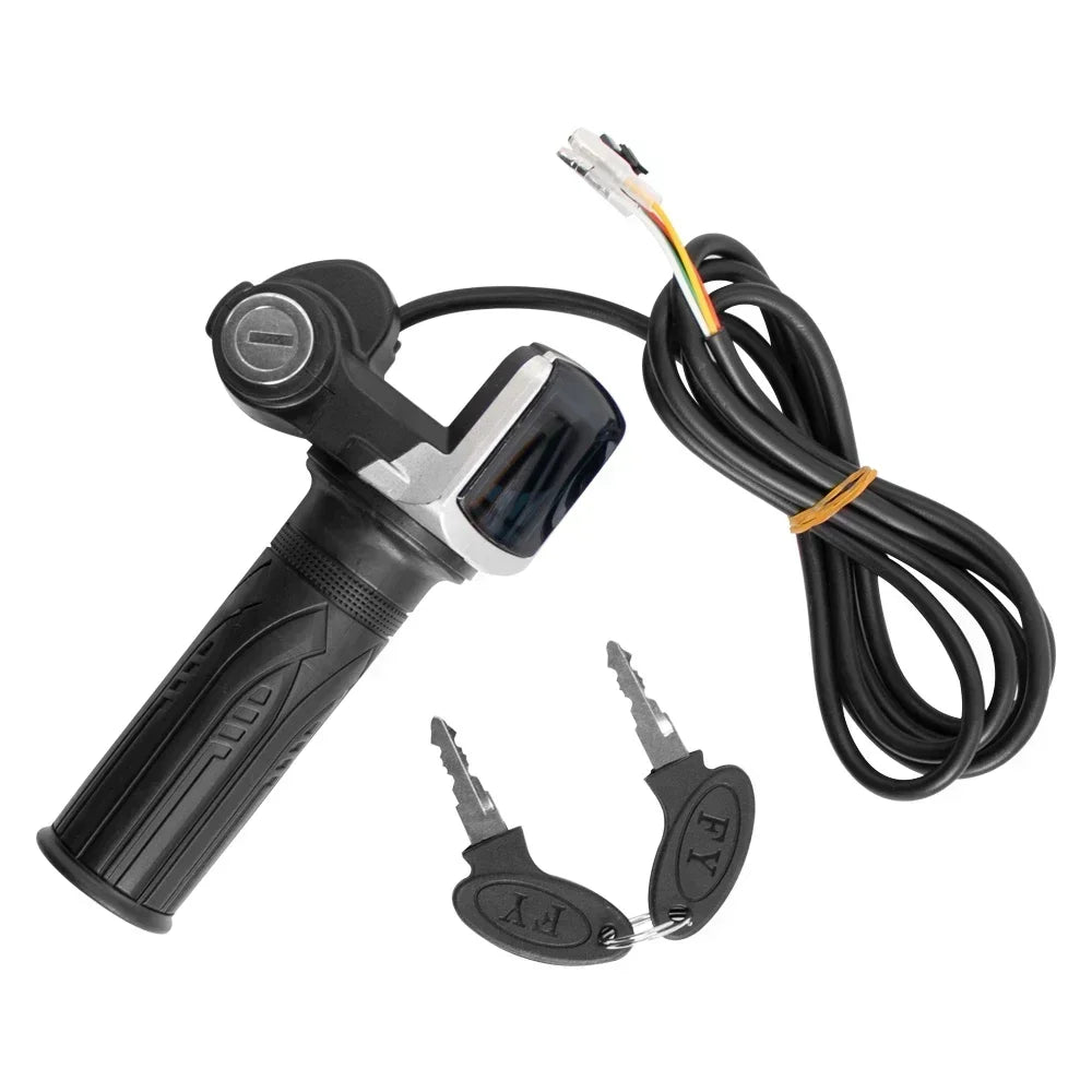 Throttle Grip E-bike Handlebar with Lock Ebike 36V 48V 60V Electric