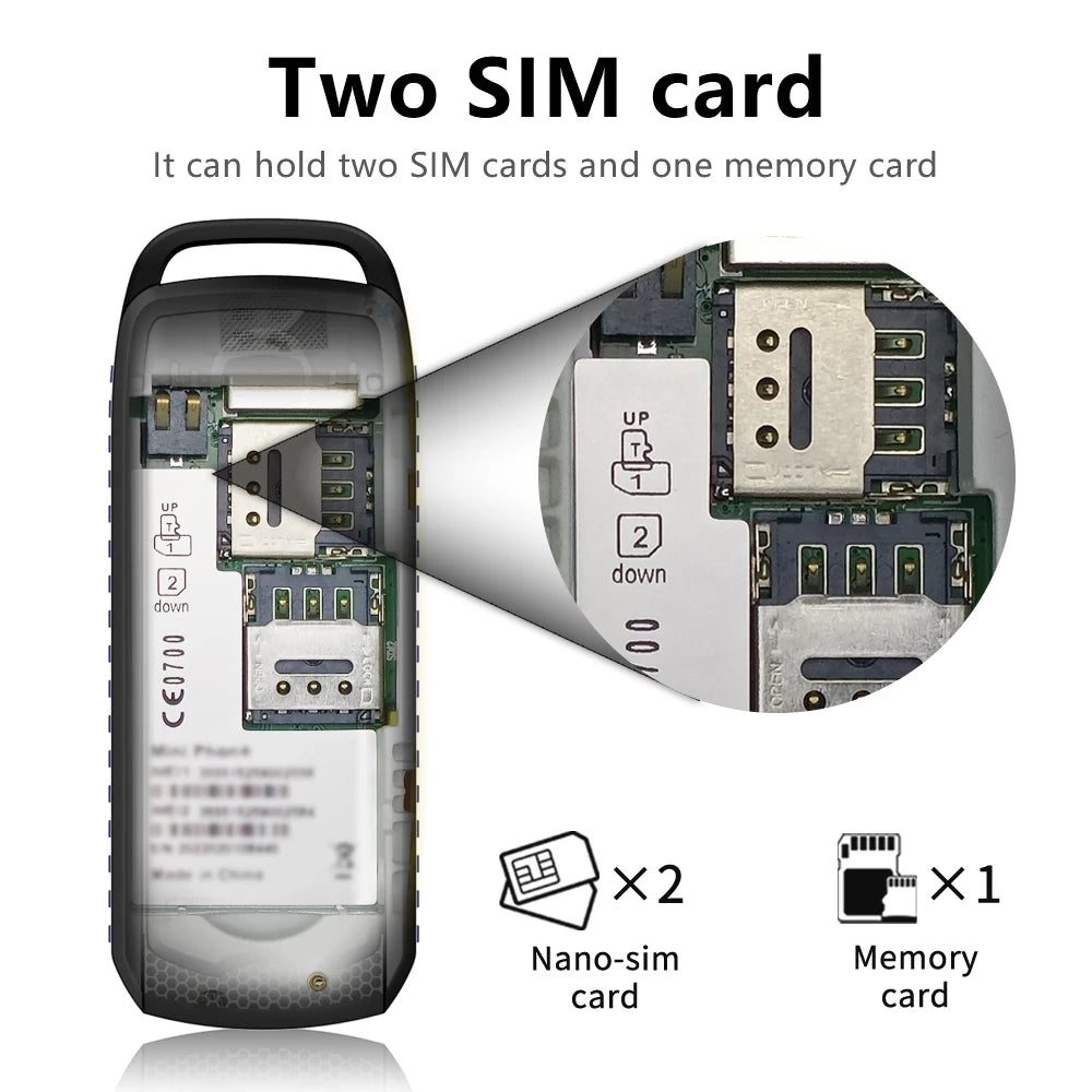 SERVO B25 Button Mini Mobile Phone 2 SIM Standby Bluetooth Dialing
