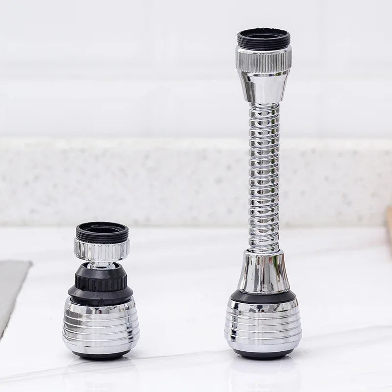 2 Modes Sink Faucet 360 Degree Rotation Filter Extension Tube Shower