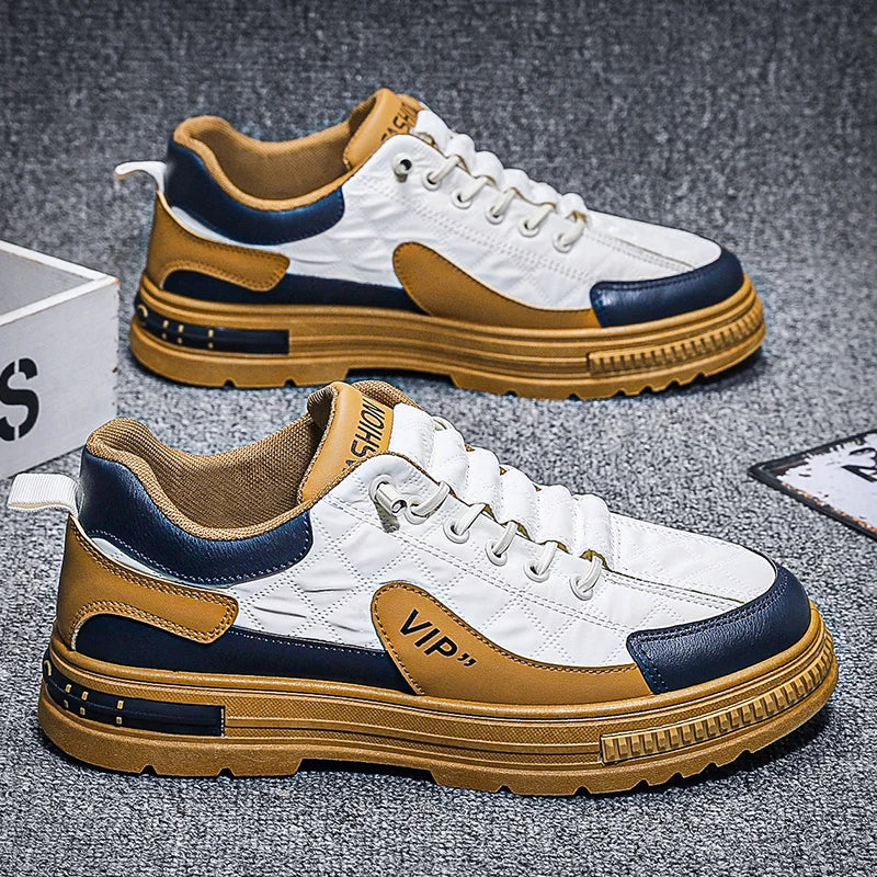 Mesh Lightweight Sneakers Elastic Band Platform Vulcanized Shoes Big